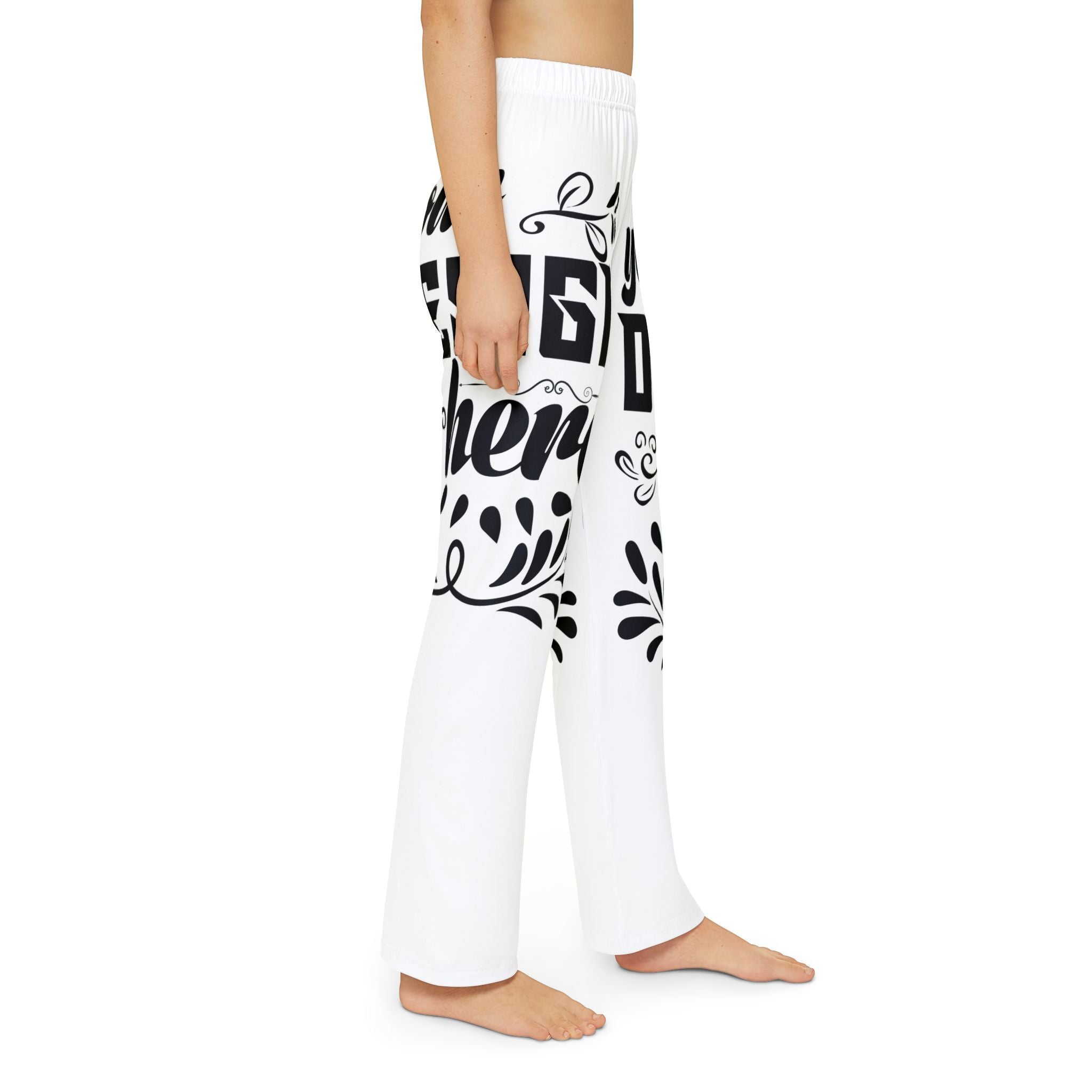 Customizable Kids Lounge Pants All Over Print Light Brushed Polyester