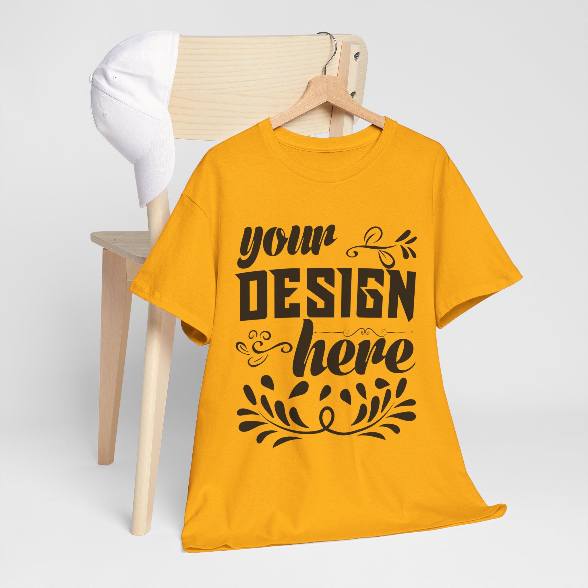 Customizable Gildan 5000 Unisex Heavy Cotton T-Shirt Classic Fit