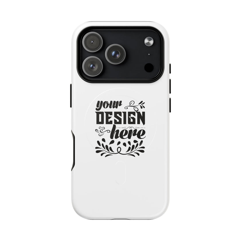 Customizable Tough Magnetic Phone Case Dual Layer Polycarbonate TPU Liner