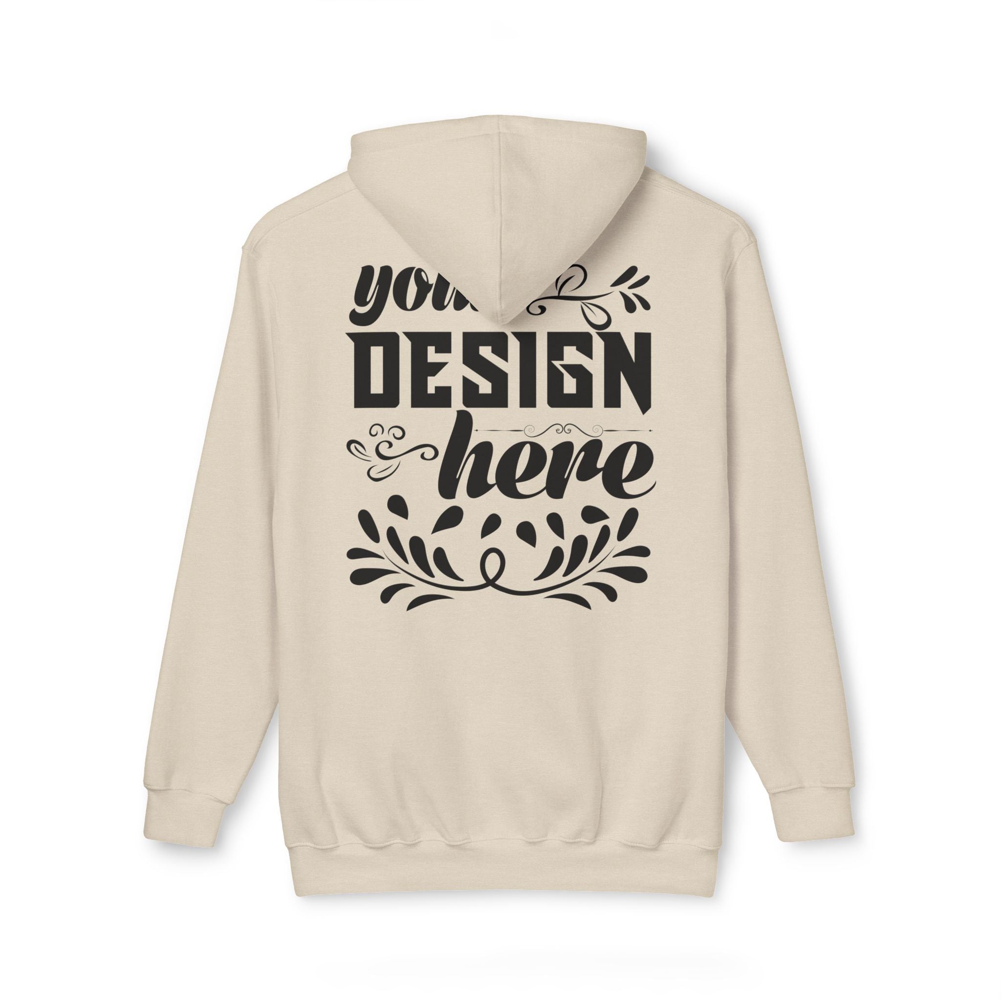 Customizable Bayside 960 Unisex Heavyweight Hooded Sweatshirt Made in US