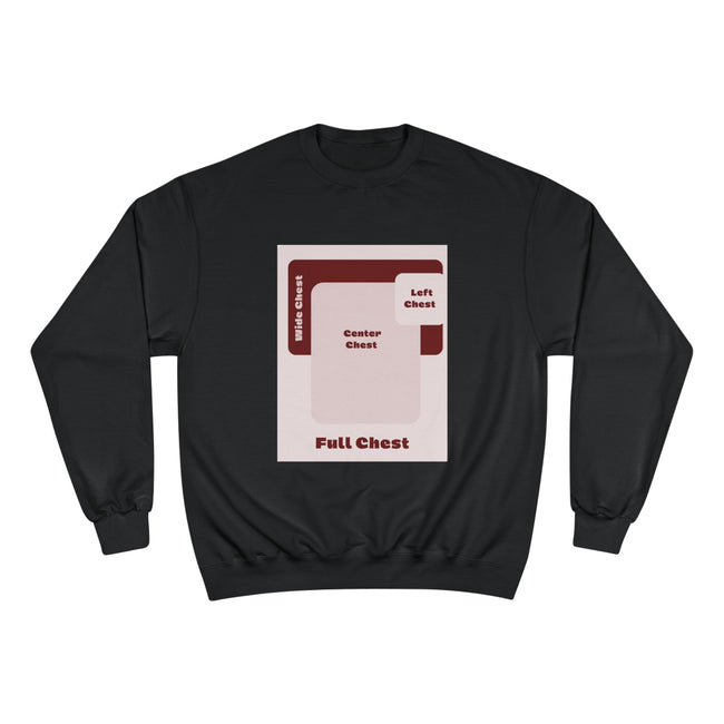 Customizable Champion S600 Crewneck Sweatshirt DTG Print