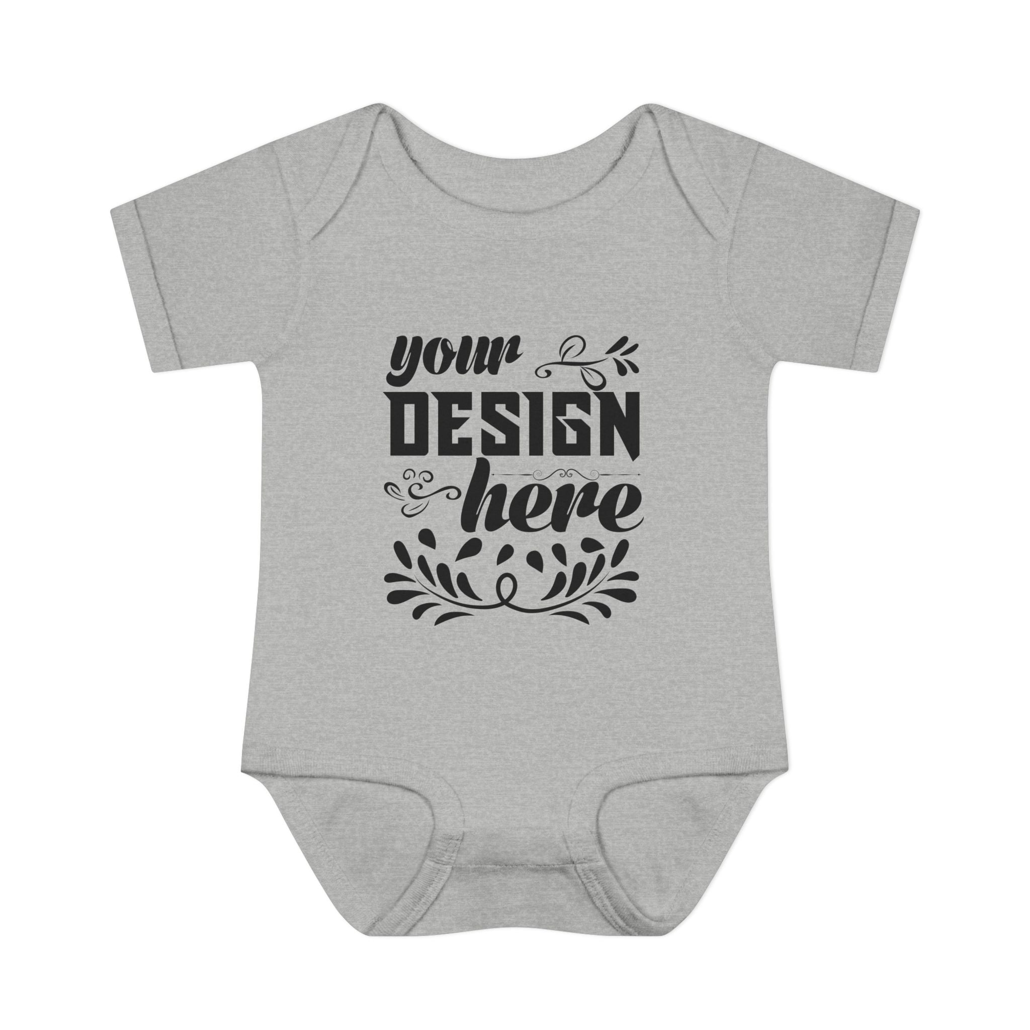 Customizable Infant Baby Rib Bodysuit Rabbit Skins 4400 Unisex