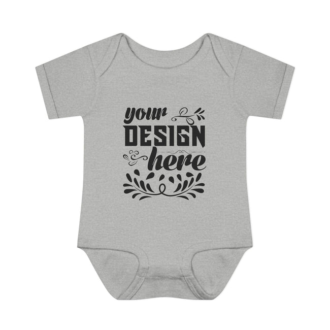 Customizable Infant Baby Rib Bodysuit Rabbit Skins 4400 Unisex