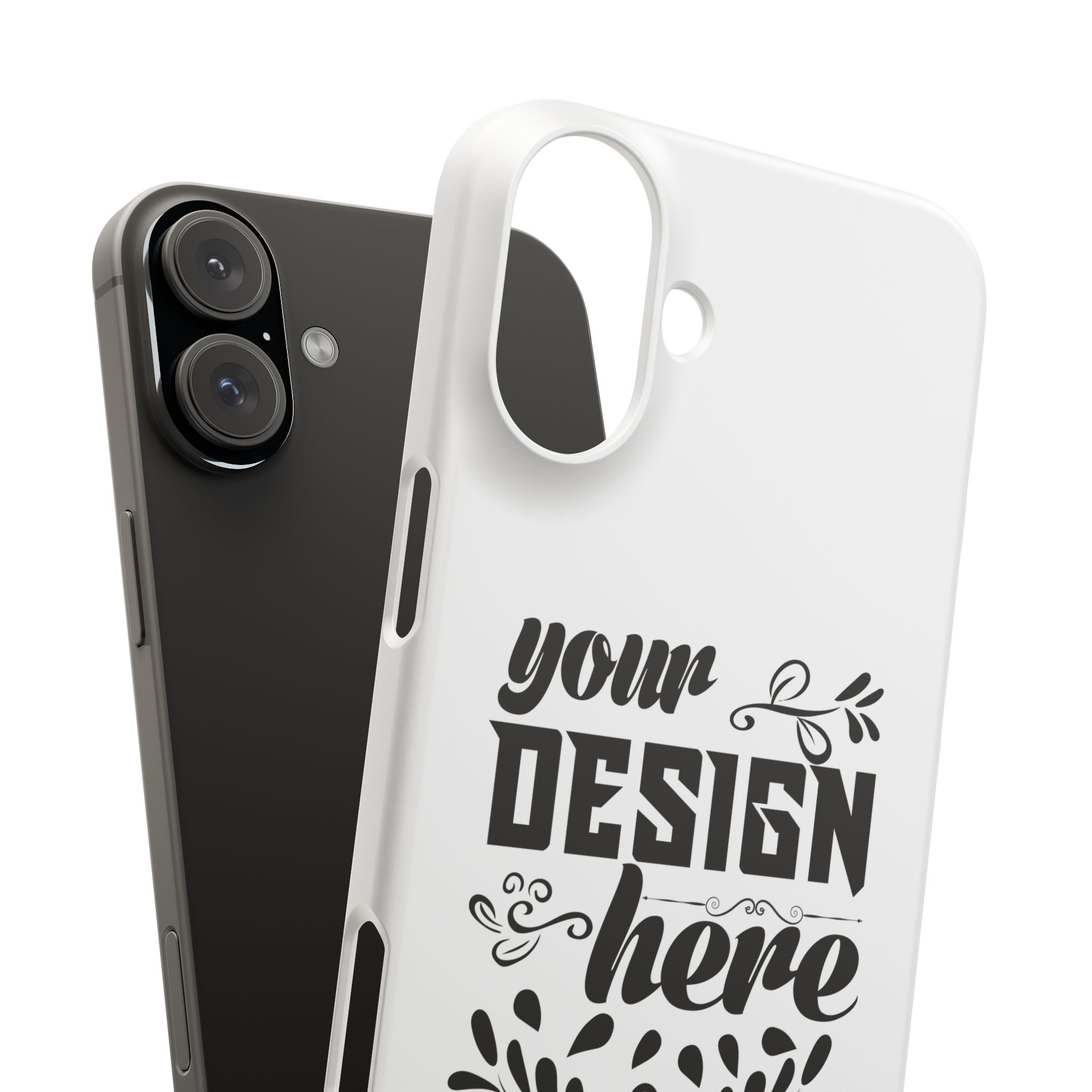 Customizable Snap Phone Case Slim Lightweight Polycarbonate Gloss Or Matte