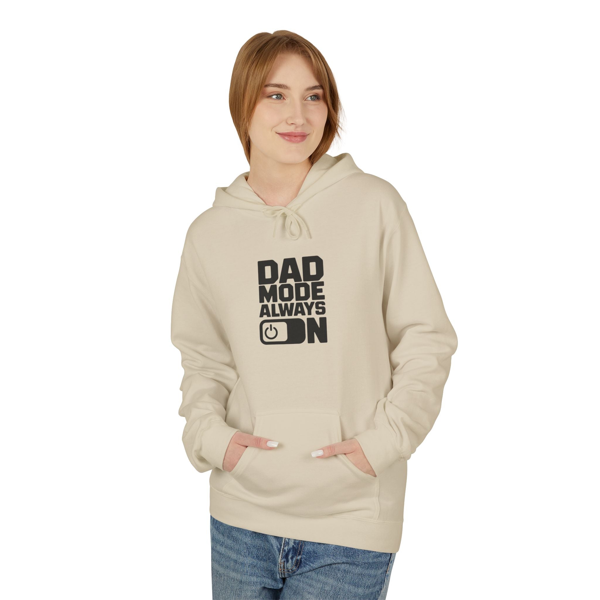 Gildan SF500 Fleece Hoodie | Dad Mode Always On Graphic Print