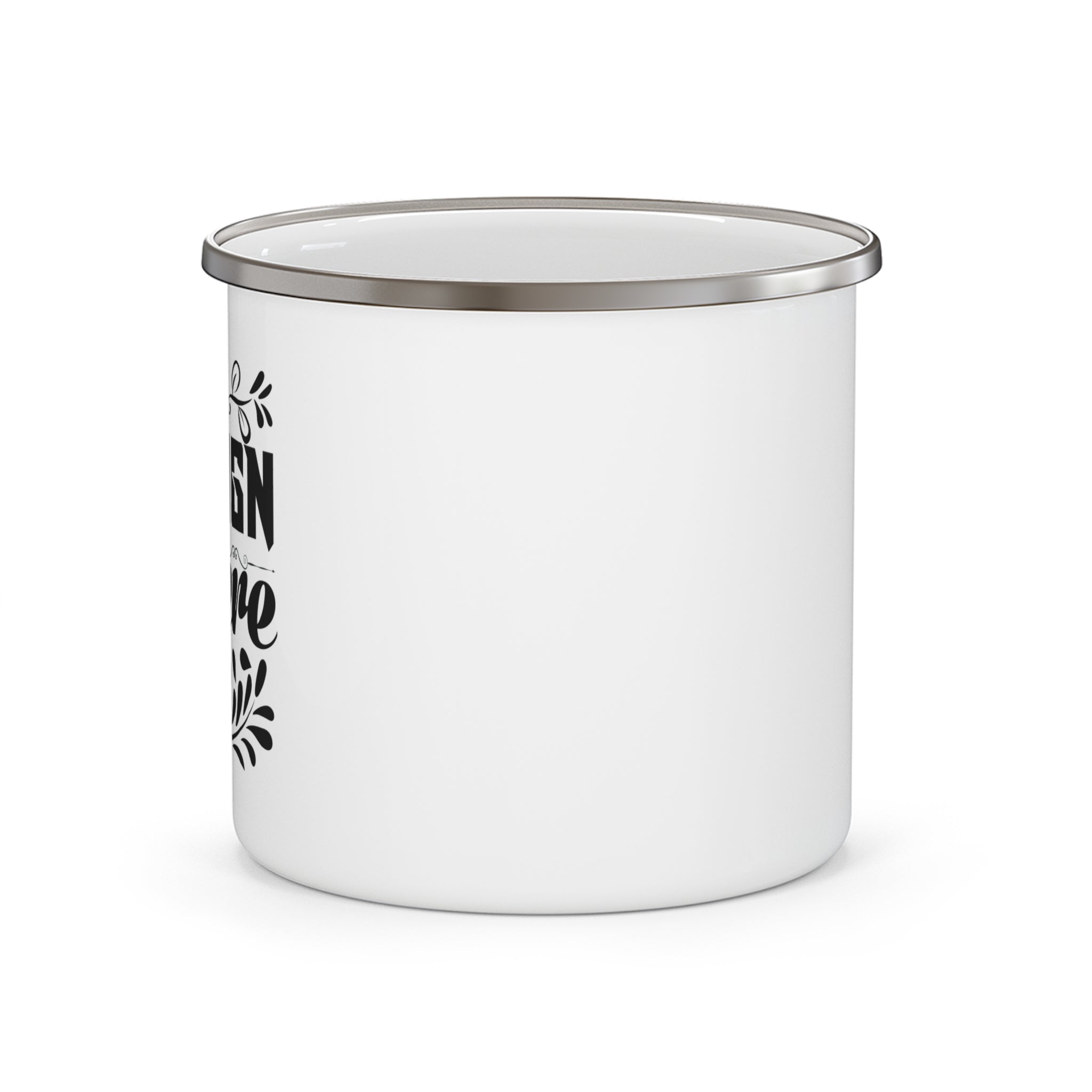 Customizable Enamel Camping Mug 12oz Stainless Steel with Rounded Corners