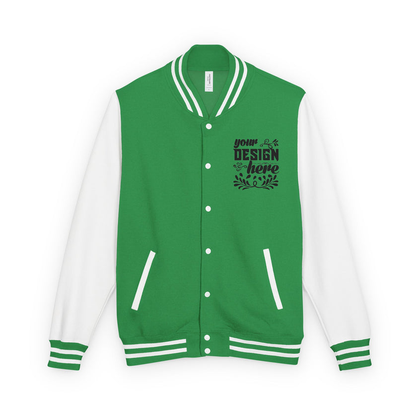 Customizable AWDis JH043 Unisex Heavyweight Letterman Jacket