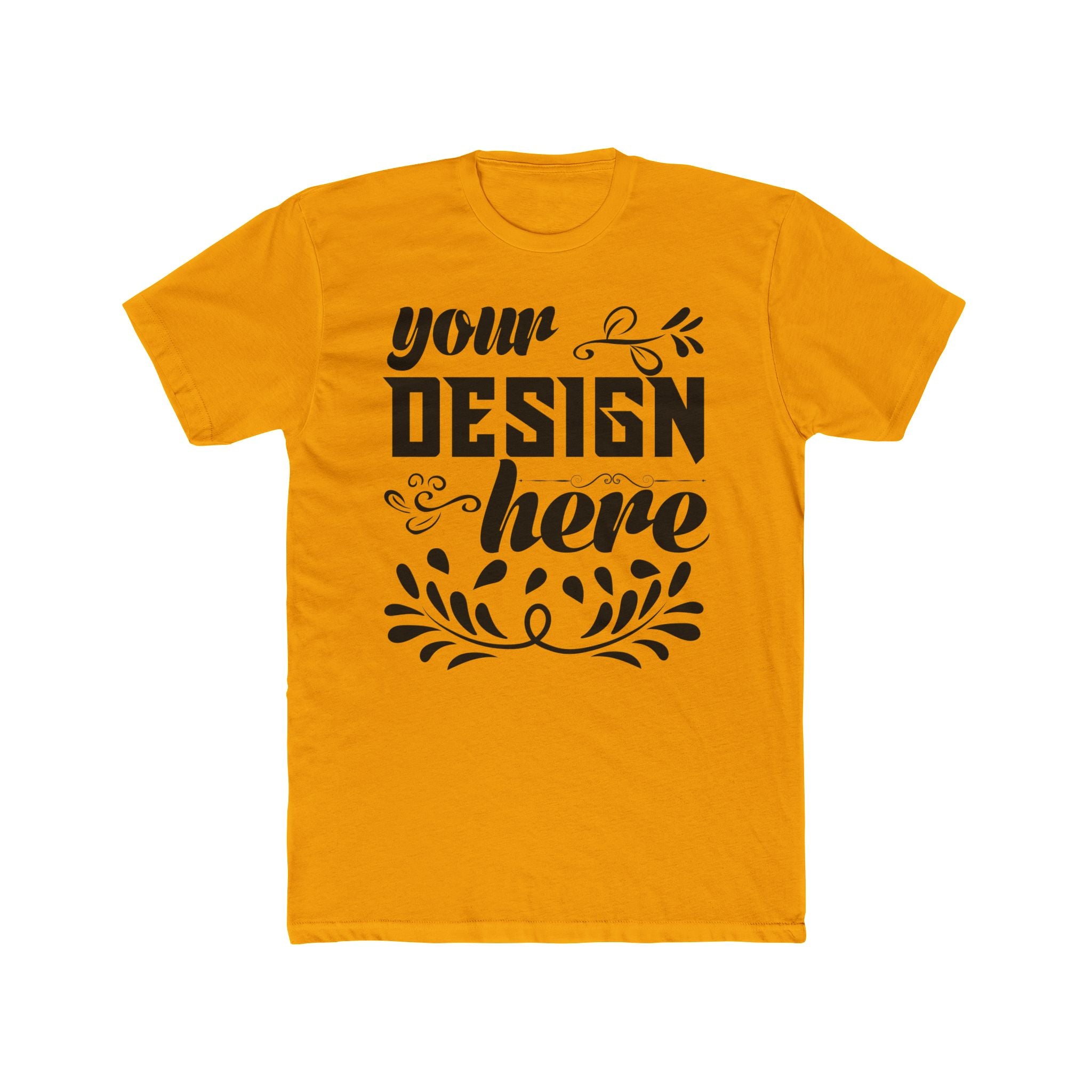 Customizable Next Level 3600 Unisex Cotton Crew Neck Short Sleeve Tee