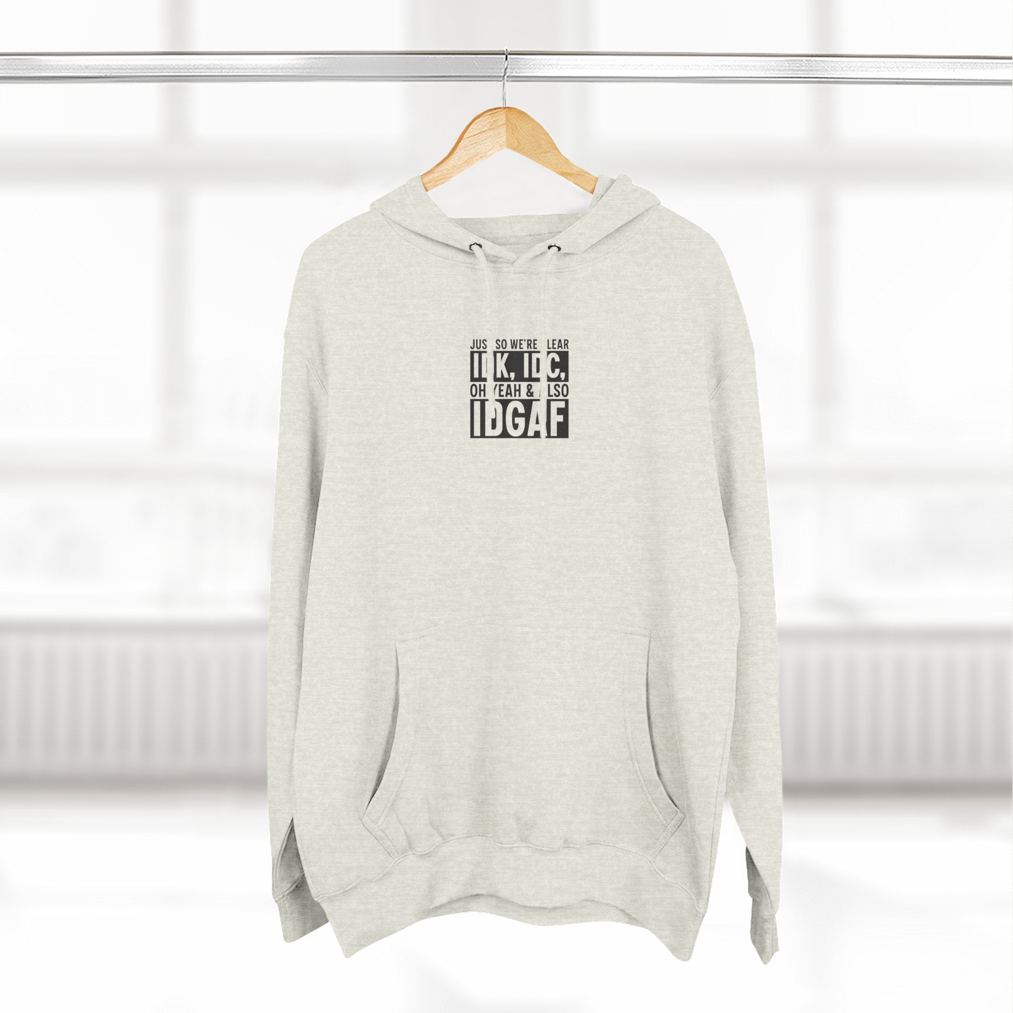 Lane Seven LS14001 Unisex Three Panel Fleece Hoodie  Graphic Print