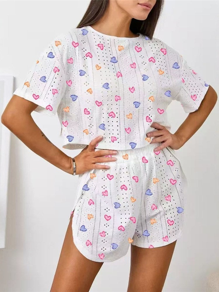 Nameria Women's Short Sleeve Pajama Set