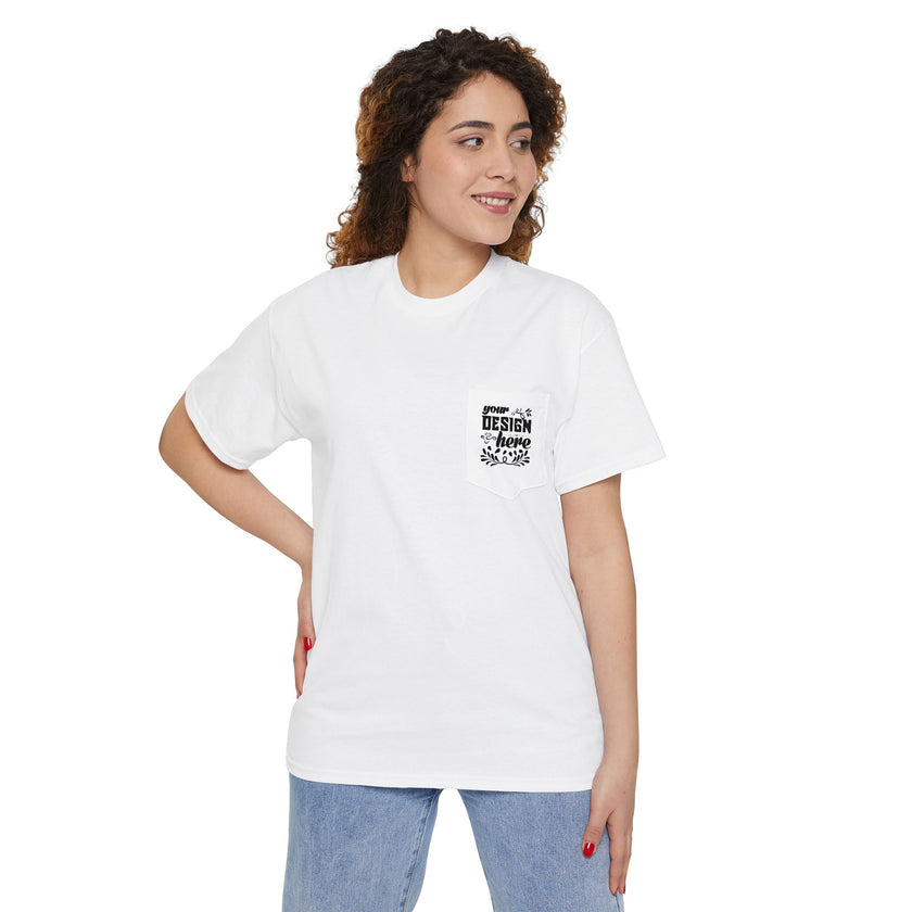 Customizable Gildan 5300 Unisex Heavy Cotton Pocket T-Shirt