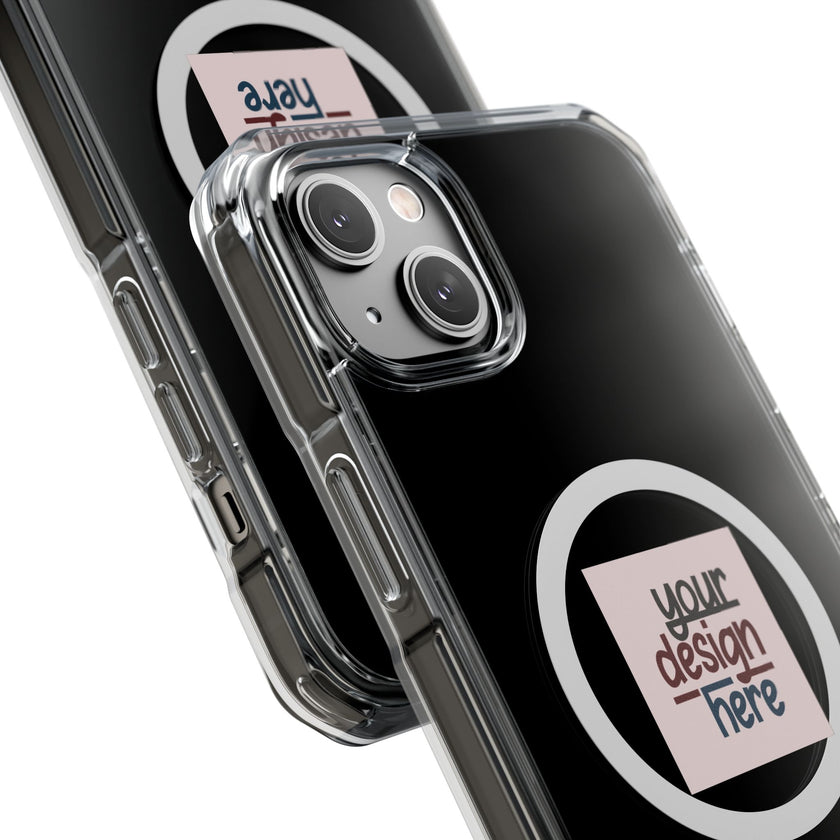 Customizable Magnetic Clear Impact Case With Air Cushioned Bumper Corners