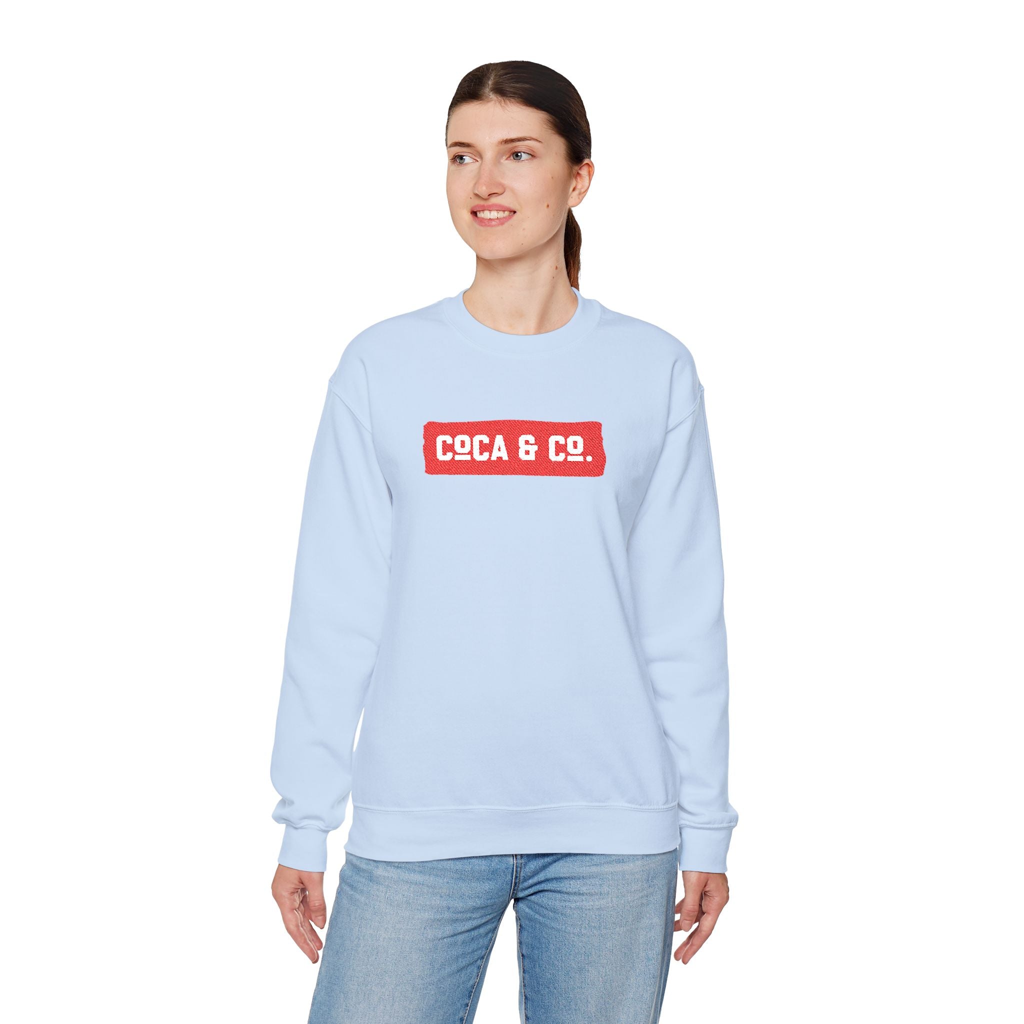 Gildan 18000 Unisex Crewneck Sweatshirt | Coca & Co Embroidery