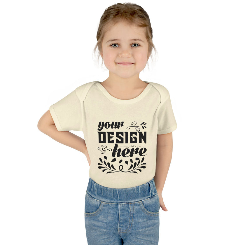 Customizable Infant Baby Rib Bodysuit Rabbit Skins 4400 Unisex