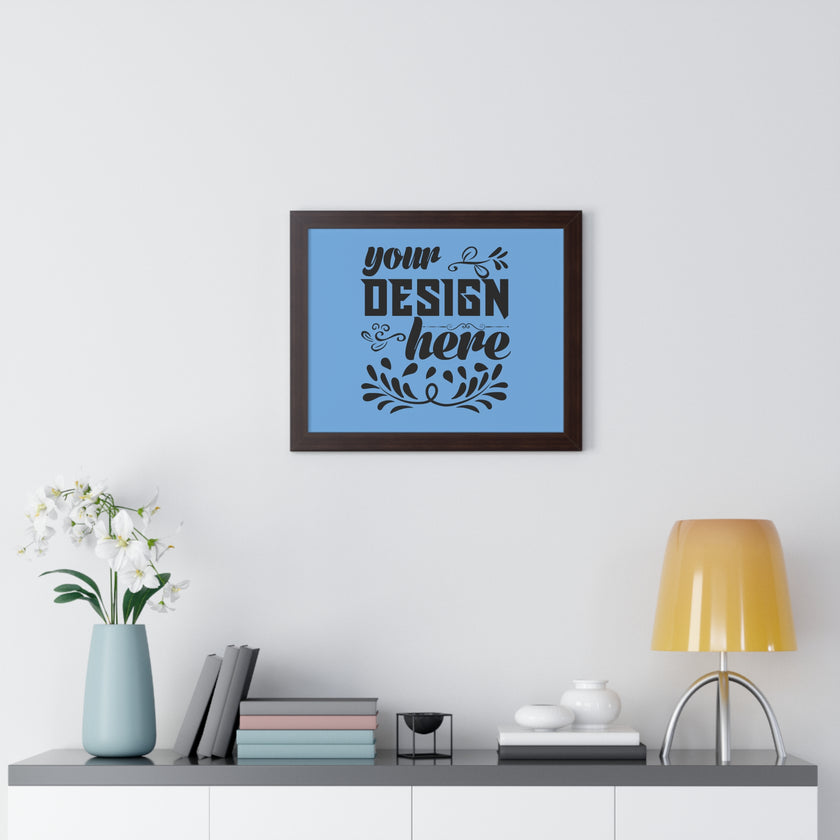 Customizable Framed Horizontal Poster on Matte Paper with Acrylic Cover
