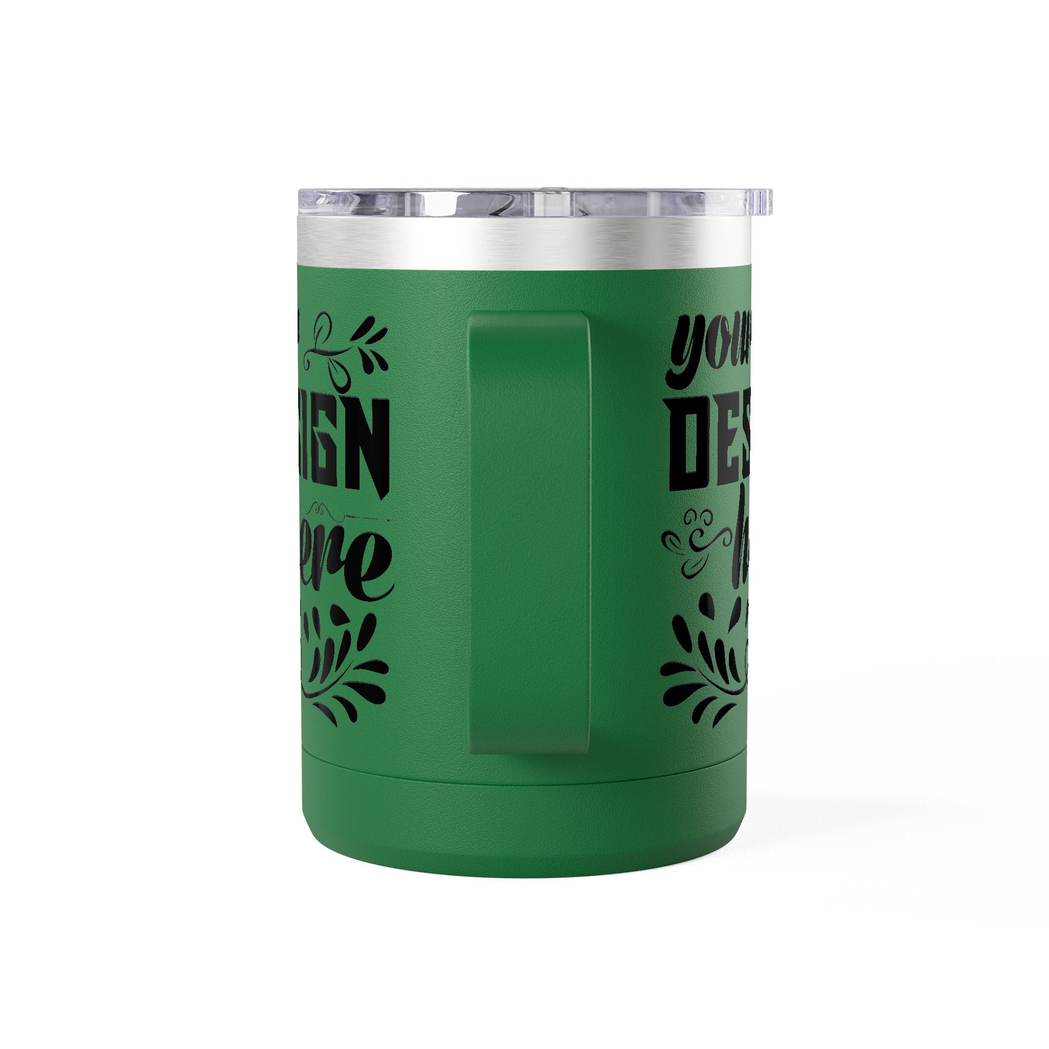 Customizable Polar Camel 15oz Stainless Steel Coffee Mug Tumbler Lid