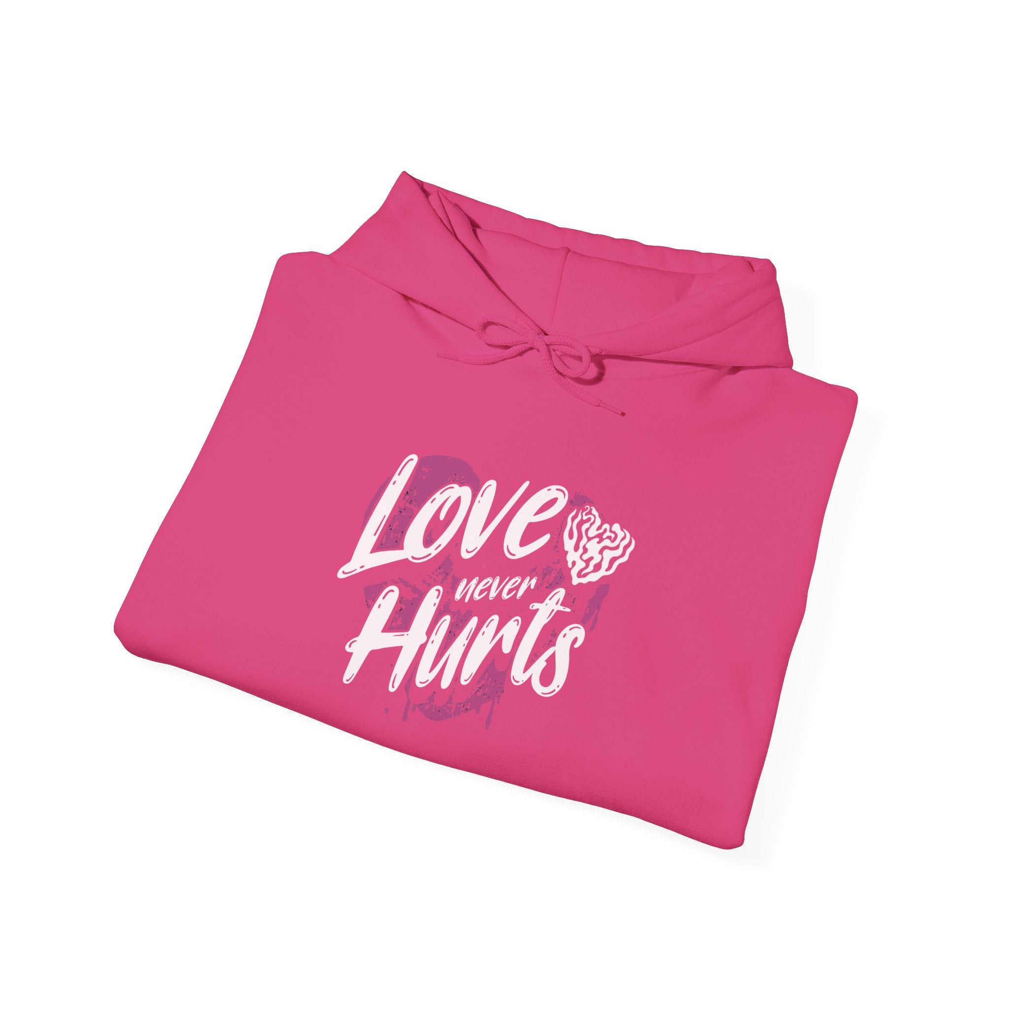 Gildan 18500 Unisex  Hooded Sweatshirt | Love Never Hurts Graphic Print