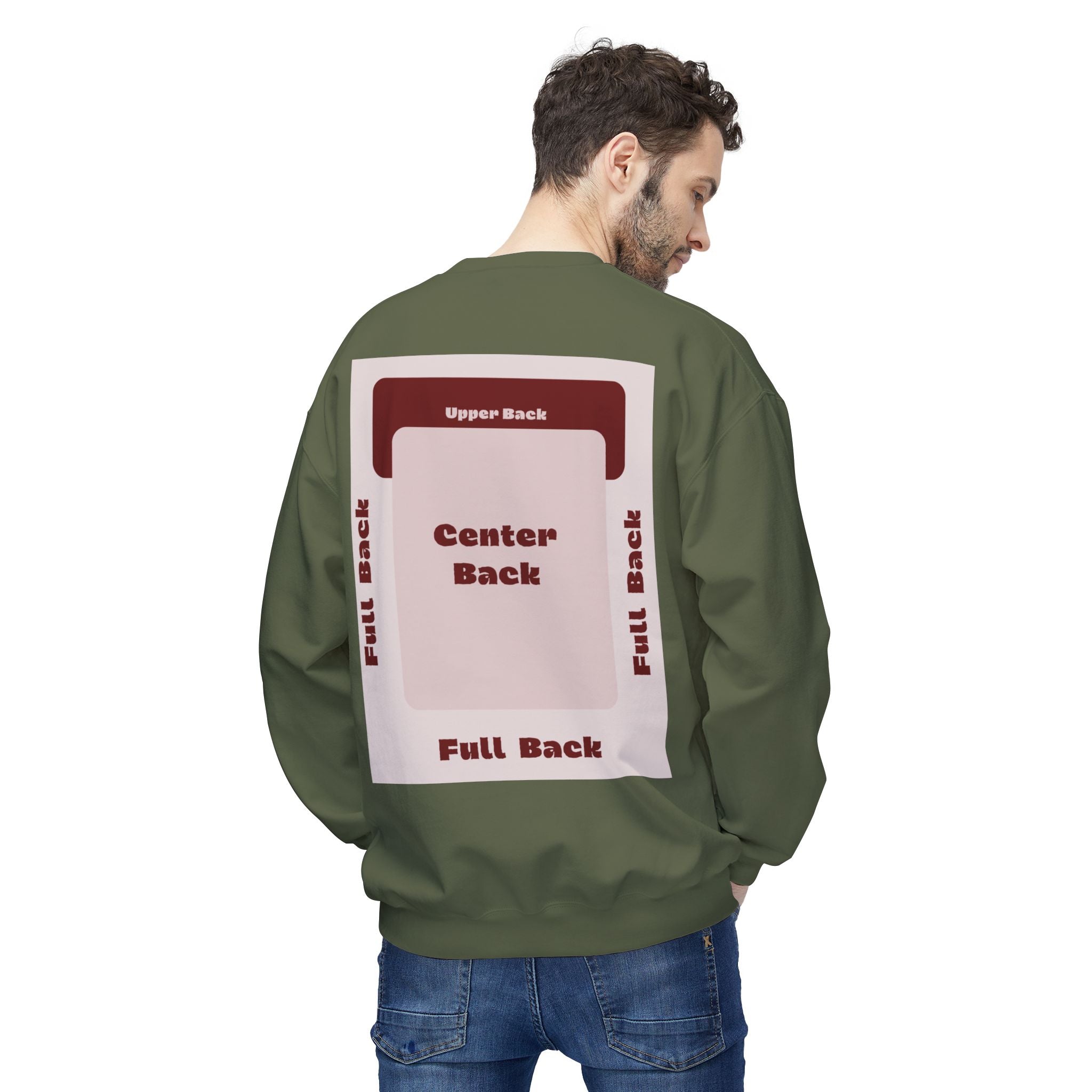 Customizable Gildan SF000 Unisex Midweight Crewneck Sweatshirt