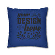 Customizable Spun Polyester Square Pillowcase Double-Sided Print Cover