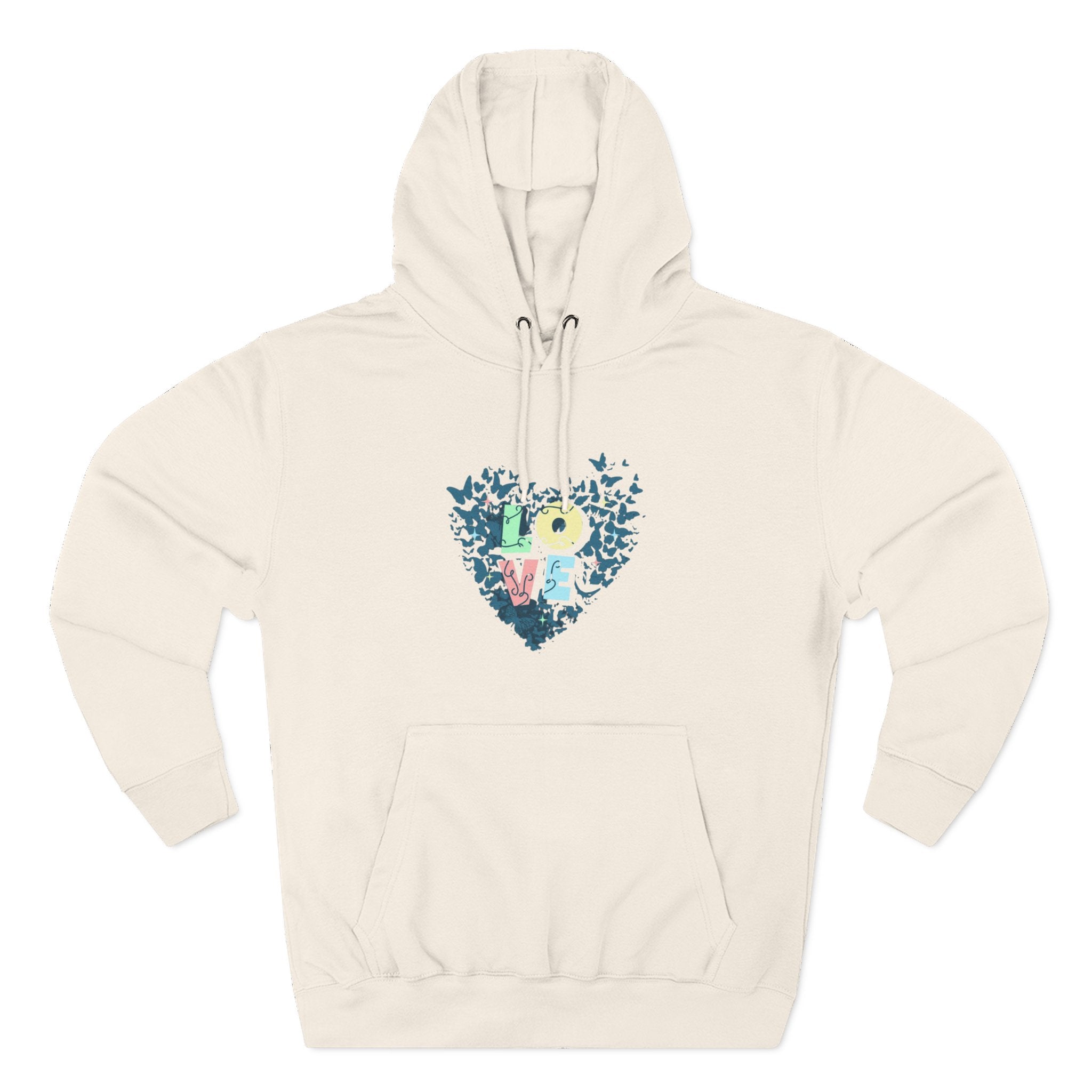 Lane Seven LS14001 Unisex  Fleece Hoodie | Butterfly Love Graphic Print