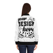 Customizable Womens Bomber Jacket All Over Print Lightweight Regular Fit