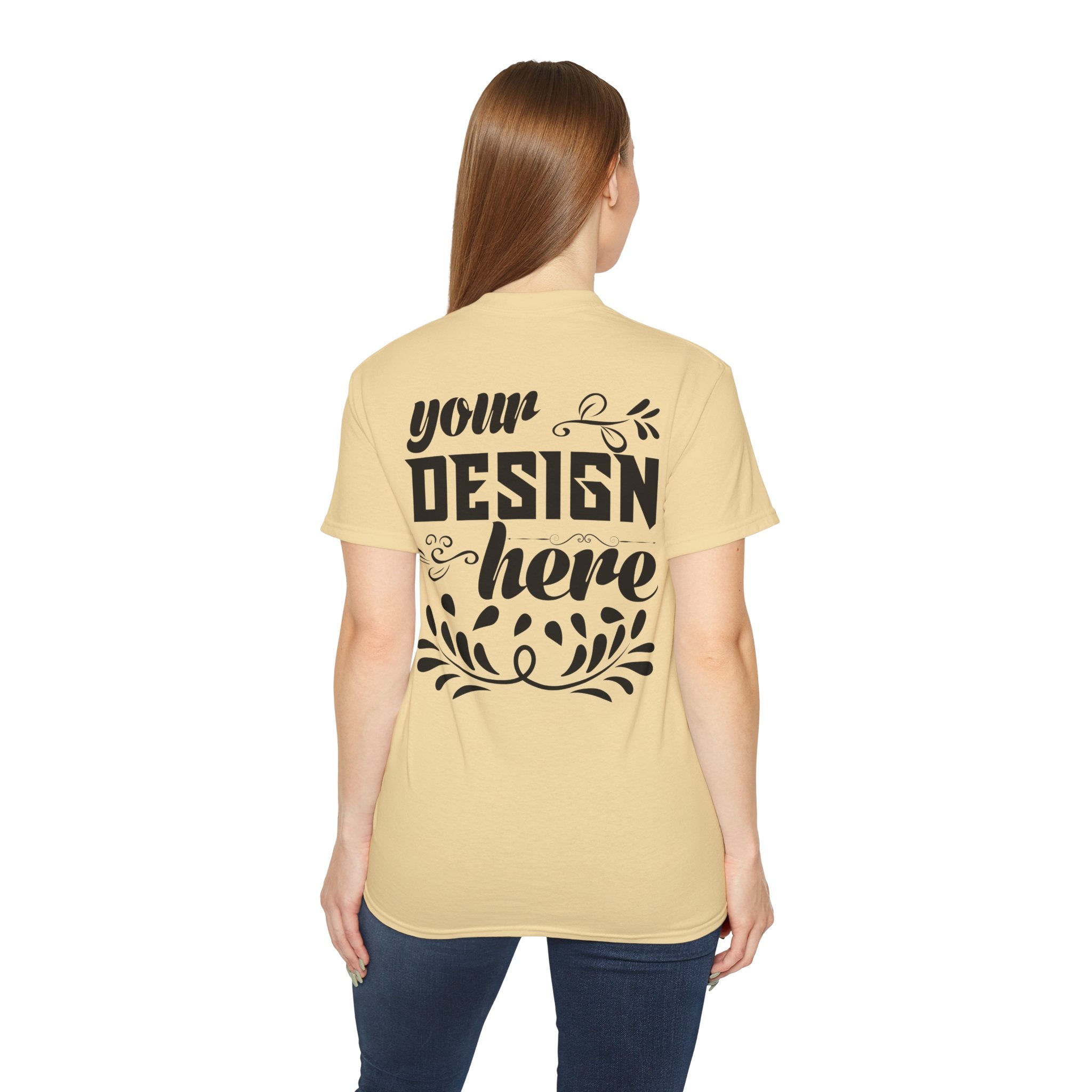 Customizable Gildan 2000 Unisex Ultra Cotton Crew Neck T-Shirt