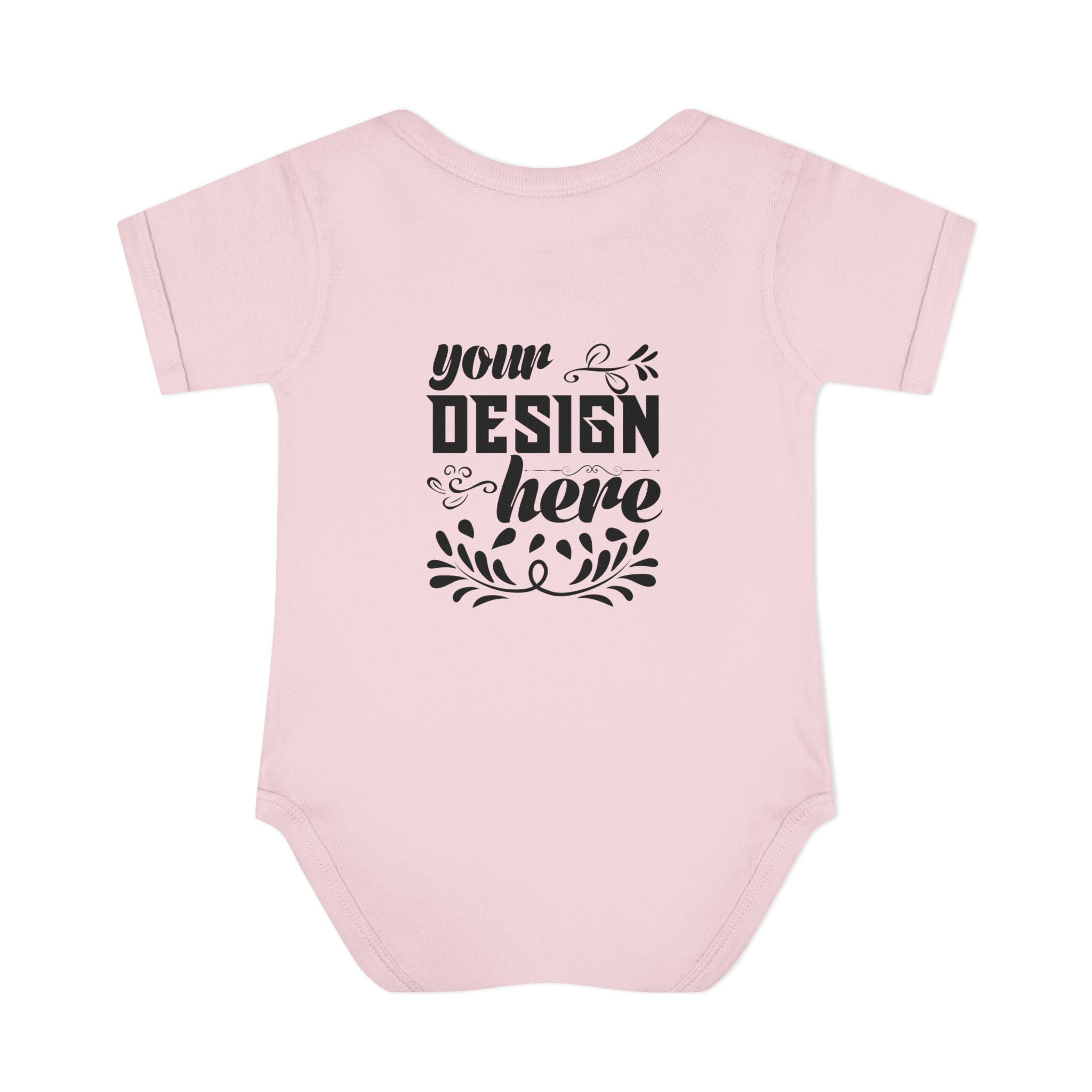 Customizable Infant Baby Rib Bodysuit Rabbit Skins 4400 Unisex