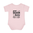 Customizable Infant Baby Rib Bodysuit Rabbit Skins 4400 Unisex