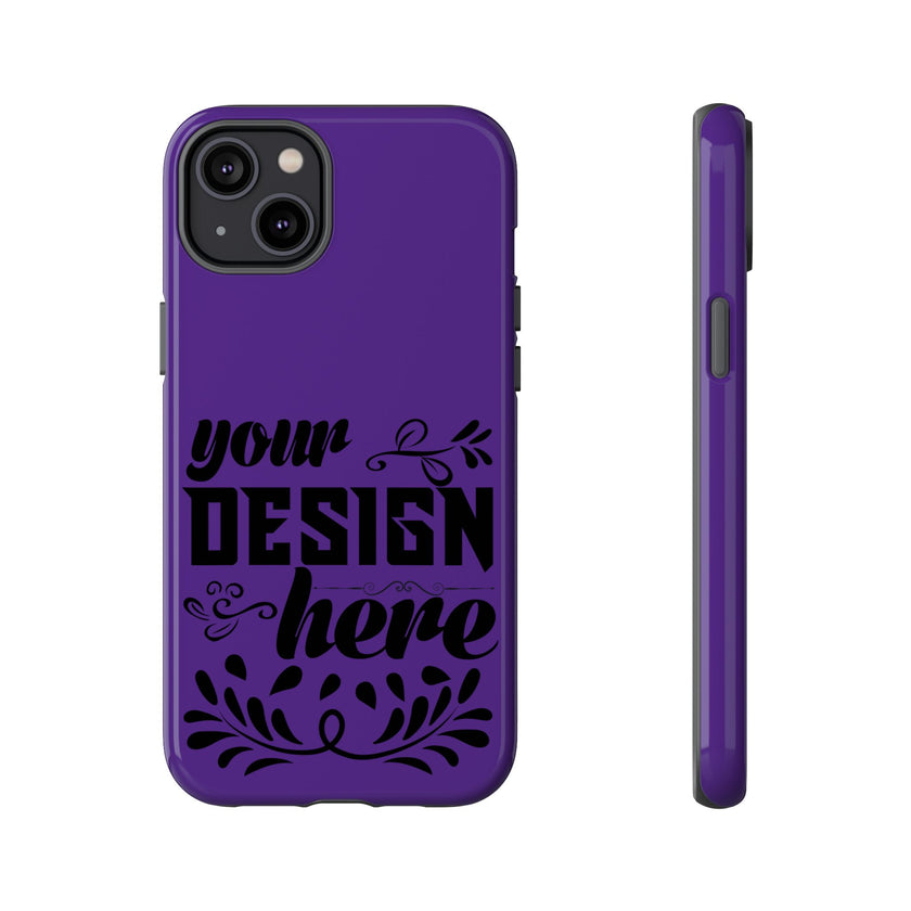 Customizable Tough Dual Layer Phone Case Polycarbonate TPU Liner Protective