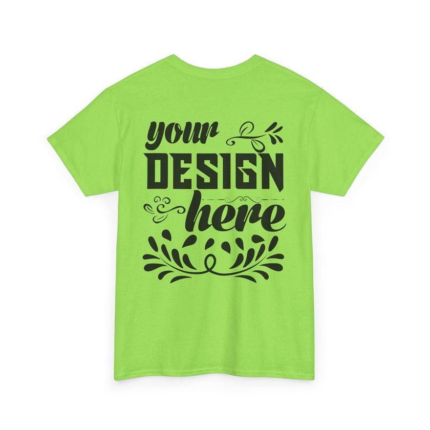 Customizable Gildan 5000 Unisex Heavy Cotton T-Shirt Classic Fit