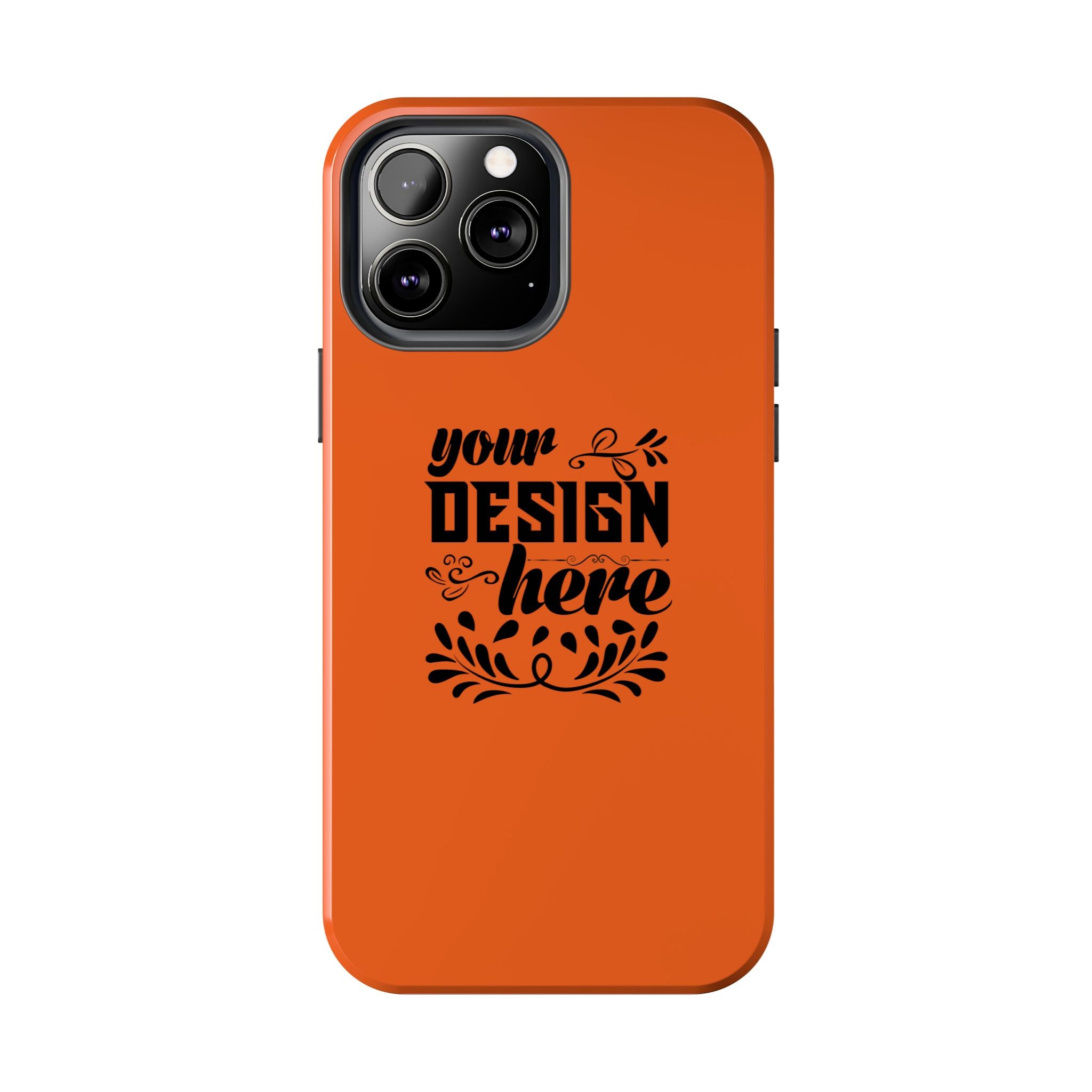 Customizable Tough Phone Case Glossy Dual Layer Wireless Charging