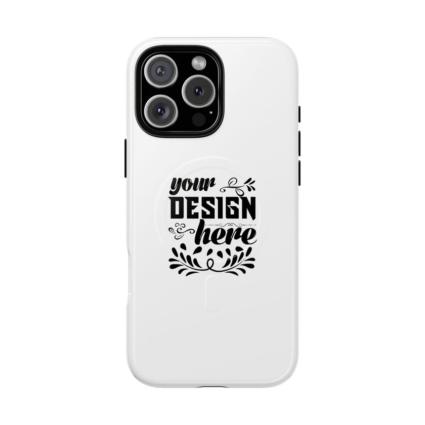 Customizable Tough Magnetic Phone Case Dual Layer Polycarbonate TPU Liner