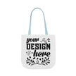 Customizable Canvas Tote Bag With 5 Color Strap Options All Over Print
