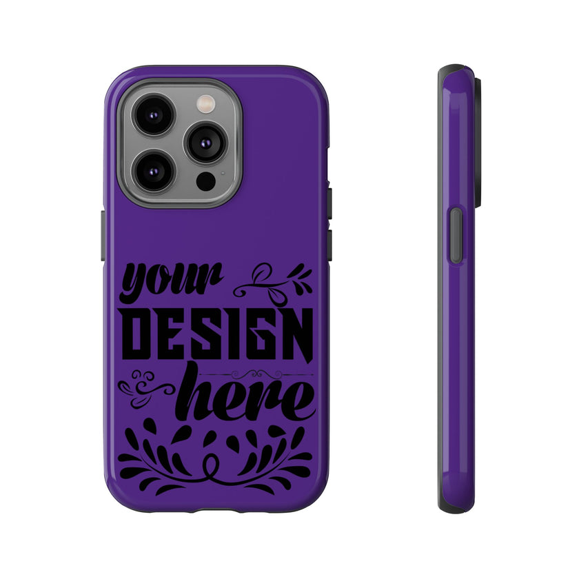 Customizable Tough Dual Layer Phone Case Polycarbonate TPU Liner Protective