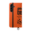 Customizable Flip Folio Phone Case With Card Slots Stand And Elastic Strap