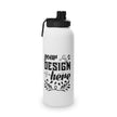 Customizable Stainless Steel Water Bottle with Sports Lid in Three Sizes