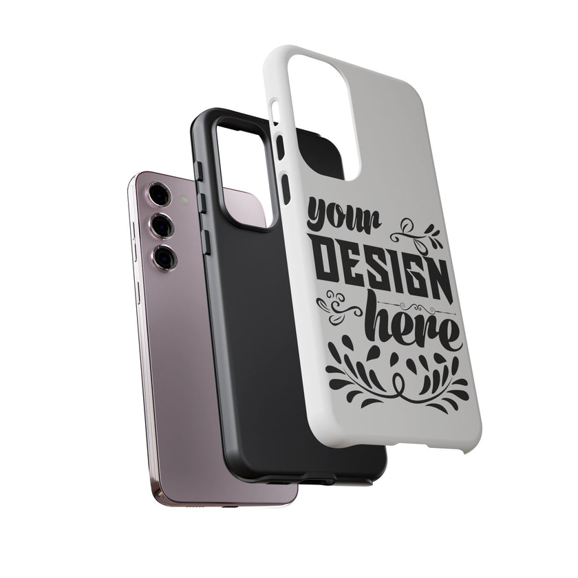 Customizable Tough Dual Layer Phone Case Polycarbonate TPU Liner Protective