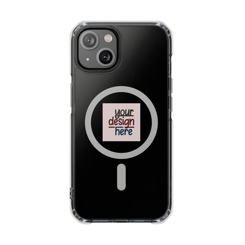 Customizable Magnetic Clear Impact Case With Air Cushioned Bumper Corners