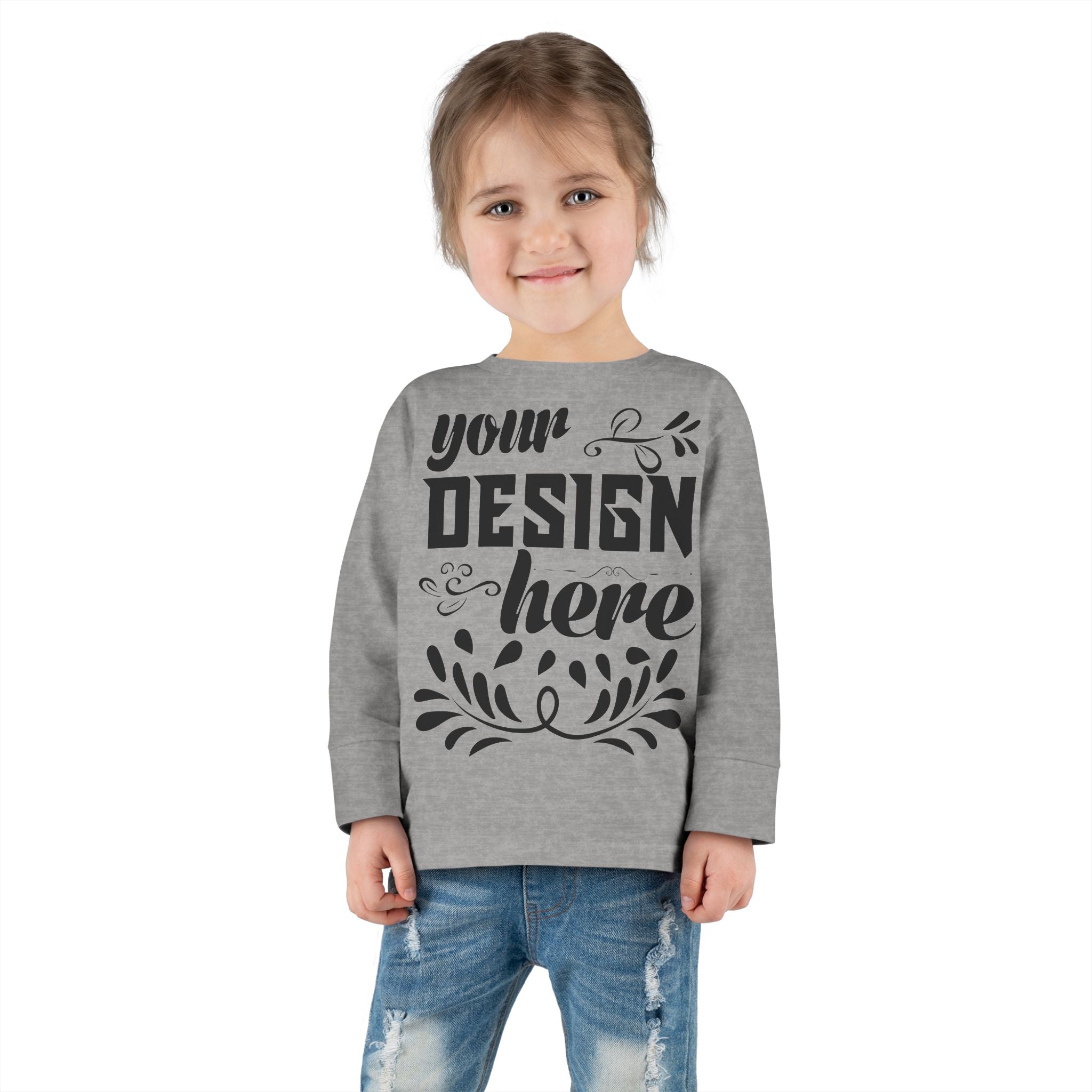 Customizable Rabbit Skins 3302 Toddler Long Sleeve T-Shirt