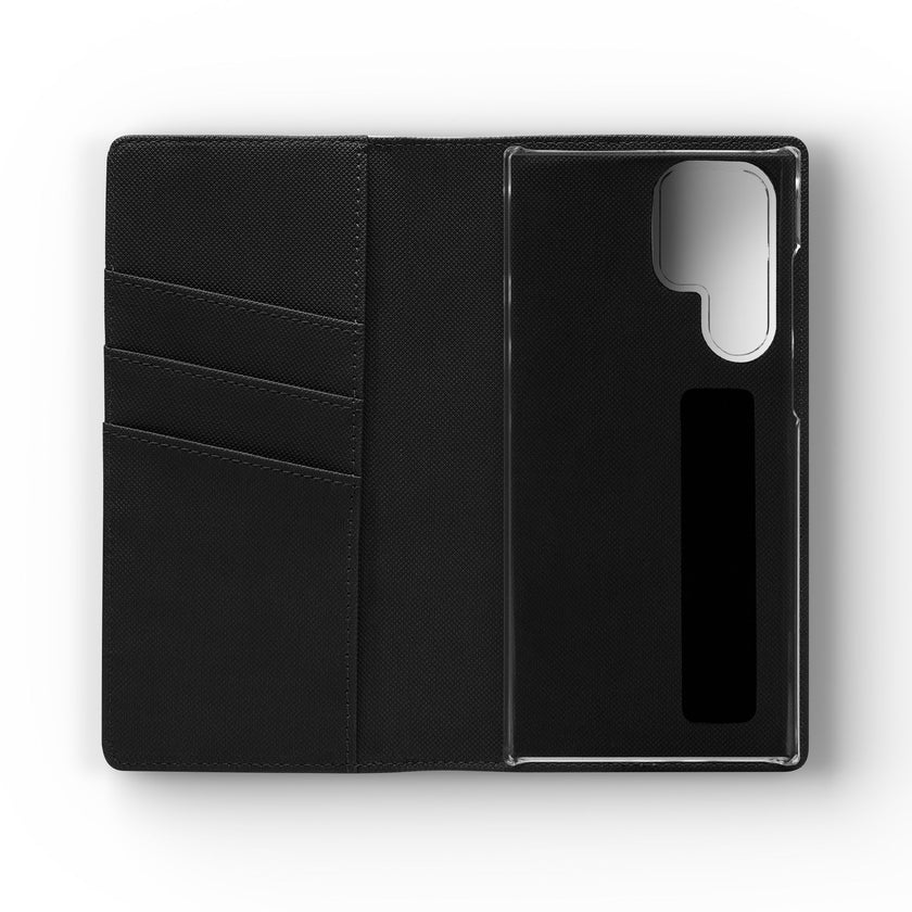 Customizable Flip Folio Phone Case With Card Slots Stand And Elastic Strap