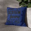 Customizable Spun Polyester Square Pillowcase Double-Sided Print Cover