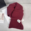 Nameria Textured Hand Hook Knit Scarf Acrylic Blend