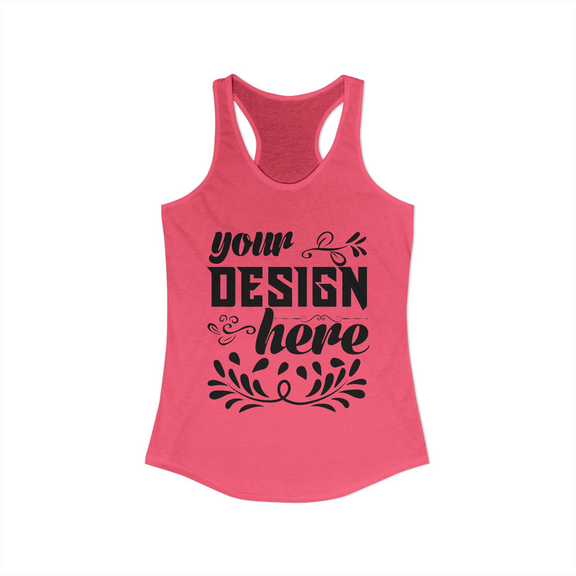 Customizable Next Level 1533 Womens Ideal Racerback Tank