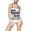 Customizable Women One-Piece Swimsuit With Back Cutout AOP