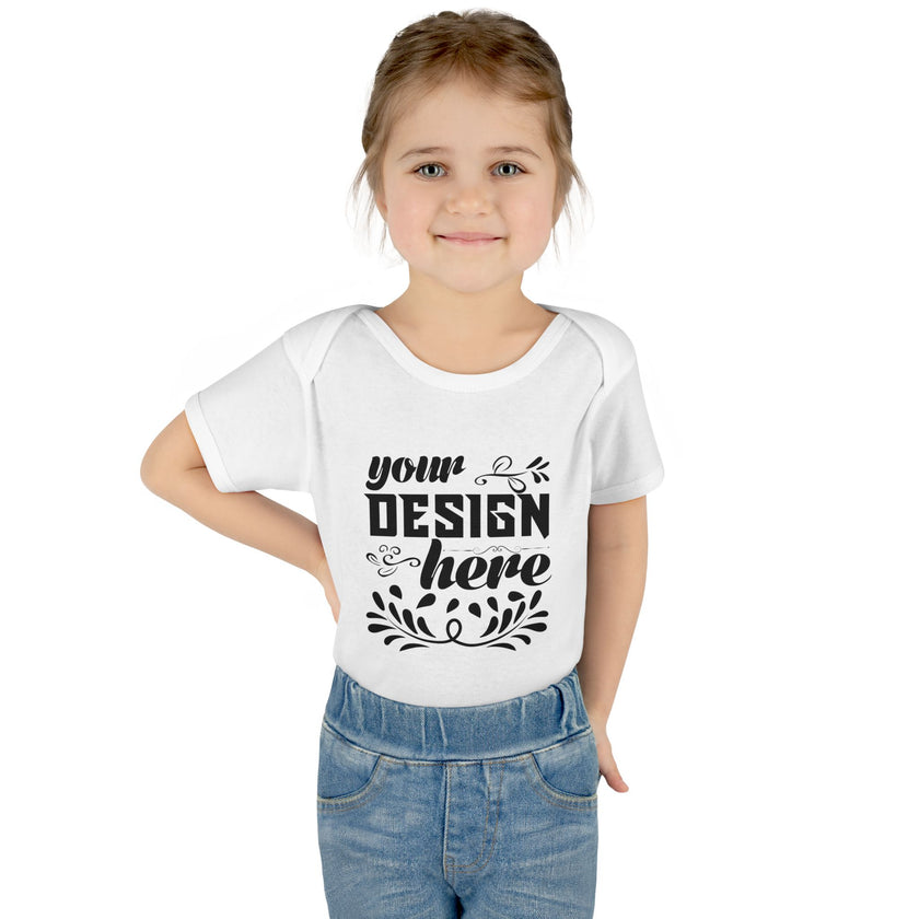 Customizable Infant Baby Rib Bodysuit Rabbit Skins 4400 Unisex