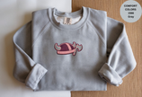 Unisex Garment-Dyed Sweatshirt with Viking Helmet Embroidery