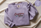 Unisex Garment-Dyed Sweatshirt with Consistency Wins Embroidery