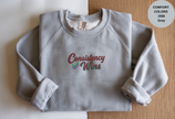 Unisex Garment-Dyed Sweatshirt with Consistency Wins Embroidery