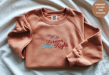 Unisex Garment-Dyed Sweatshirt with Forever Feels Right Embroidery