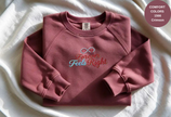 Unisex Garment-Dyed Sweatshirt with Forever Feels Right Embroidery